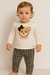 Conjunto camiseta manga longa legging termica ursinho kukie
