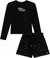 Conjunto Blusa Canelada e Shorts Preto Lilimoon Teen Adolesc na internet
