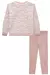 Conjunto blusa sherpa pêlo legging veludo kukie rosa
