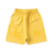 Conjunto Infantil Masculino Camiseta Preta Bermuda Amarela - loja online