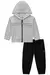 CONJUNTO MOLETOM ZIPER LUCBOO FRIO CINZA PRETO MENINO - comprar online
