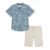 Conjunto Camisa Calvin Klein Original Shorts Alfaiataria