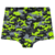Sunga infantil Boxer Camuflada Verde Preta Boca Grande - Koltrim Kids