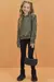 Conjunto Blusa Moletom Verde Calça Montaria Lilimoon Teen - Koltrim Kids