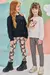 Conjunto camiseta manga longa legging termica ursinho kukie - Koltrim Kids