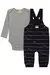 Conjunto Jardineira Bebê LucBoo Body Manga longa Raposa - Koltrim Kids