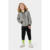 Conjunto Jaqueta Moletom Felpado Calça Jogger Moletom Cinza