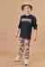 Conjunto Camiseta Preta Calca Tectel Camuflada LucBoo - loja online