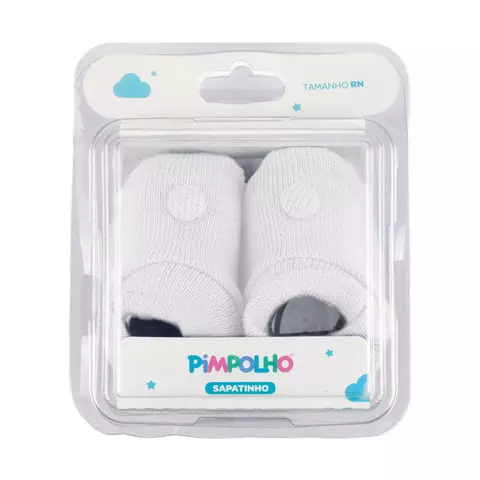 Kit Meia Bebê Pimpolho sapatainho tricô cha de bebe batizado