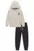 Conjunto Moletom Flanelado Capuz Offwhite Calca cinza LucBoo - loja online