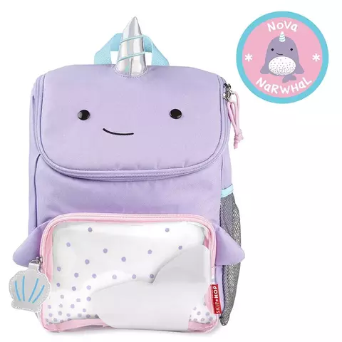 Mochila BIg Escolar escolar Baleia Narval Lilas- skip hop
