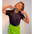 camiseta TSHIRT Básica Lisa Menina Preta