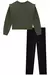 Conjunto Blusa Moletom Verde Calça Montaria Lilimoon Teen - comprar online