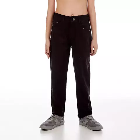 CALCA MENINO INFANTIL RETA PRETA OLIVER JR