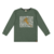 Camiseta Manga Longa Suedime Menino Verde Marrom