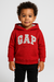 Blusa Moletom Canguru Capuz Flanelada GAP Vermelha - comprar online