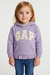 Casaco Blusa Infantil Moletom canguru GAP Logo Lilás - comprar online