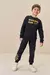 Conjunto Blusa Moletom Marrom Calça Luc.Boo - Koltrim Kids