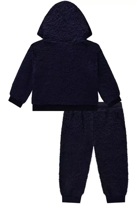 CONJUNTO BLUSÃO E CALÇA JOGGER EM PELO CARNEIRINHO MARINHO