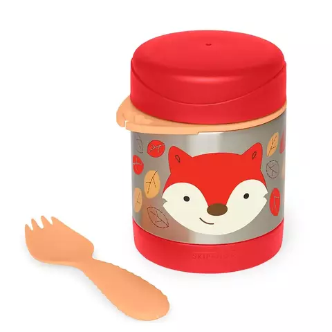 Pote Térmico com talher Skip hop Raposa Quente Frio