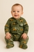 Imagem do Macacão Pijama para Bebê Verde Trator Plush/ Fleece Pezinho