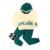 Conjunto Moletom Verde e Off-white have fun - comprar online