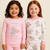 Pijama malha algodão longo infantil 4 peças Menina