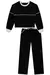 Conjunto Blusa Moletom e Calça Reta Moletom Preto Lilimoon - comprar online