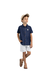 Camisa Infantil Jeans Lavagem Azul Médio botão Glinny - comprar online