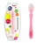 COLHER DE SILICONE ROSA PAIS E FILHOS