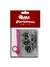 LIGUINHA SILICONE BOLSINHA MD PRETO/BRANCO MARIA MANIA