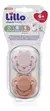 KIT 2 CHUPETAS LILLO CANDY REDONDO SIL TAM 2 MENINA