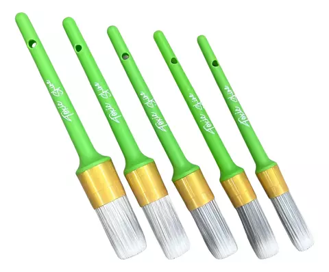 Kit 5 Pinceles Brochas Detailing Toxic Shine