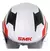 Casco Stellar Stage Blanco/Rojo Mate - RZ MOTOPARTS