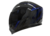 Casco Integral V32 Influence Negro/Azul Brilloso - RZ MOTOPARTS