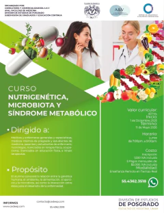 CURSO NUTRIGENÉTICA, MICROBIOTA Y SÍNDROME METABÓLICO - comprar en línea