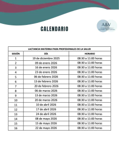 Imagen de CURSO LACTANCIA MATERNA PARA PROFESIONALES DE LA SALUD