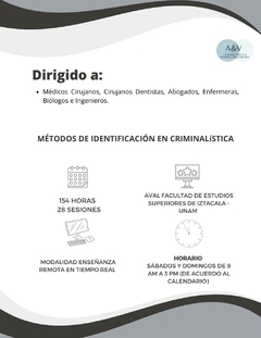 DIPLOMADO MÉTODOS DE IDENTIFICACIÓN CRIMINALÍSTICA - Cedeep
