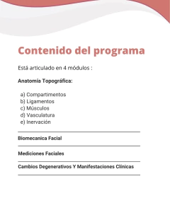 CURSO ANATOMÍA FACIAL