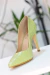 Scarpin salto alto fino (verde)
