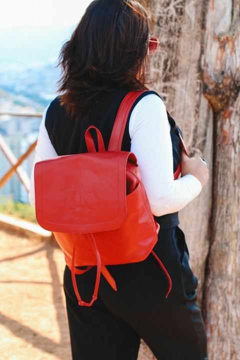 Mochila em couro Fabi