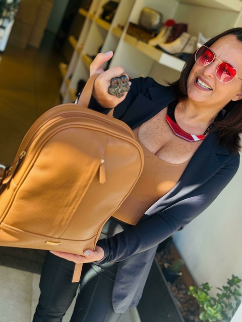Mochila em couro Fabi