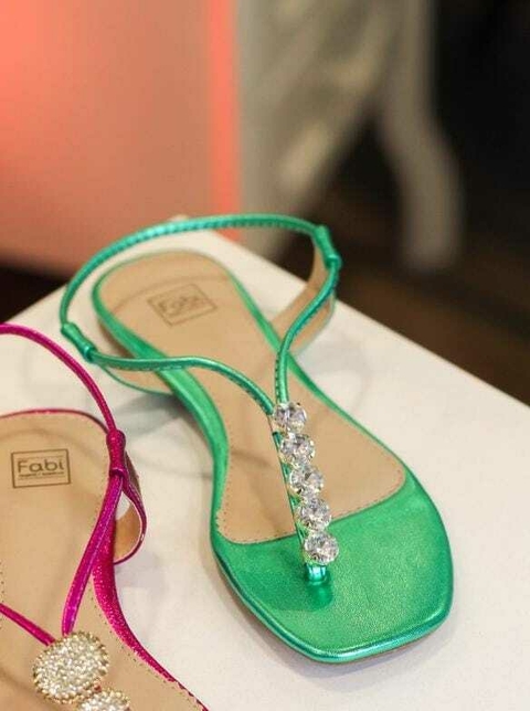 Rasteirinha Metalizada