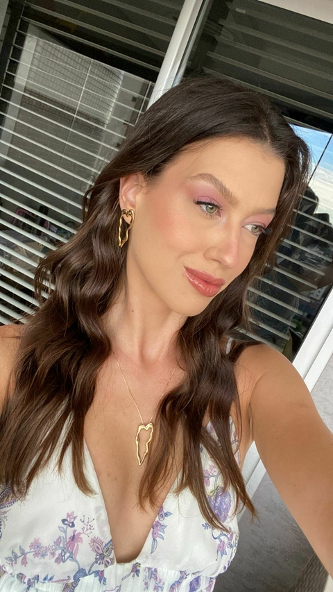 Brinco Coração Orgânico Longo - comprar online