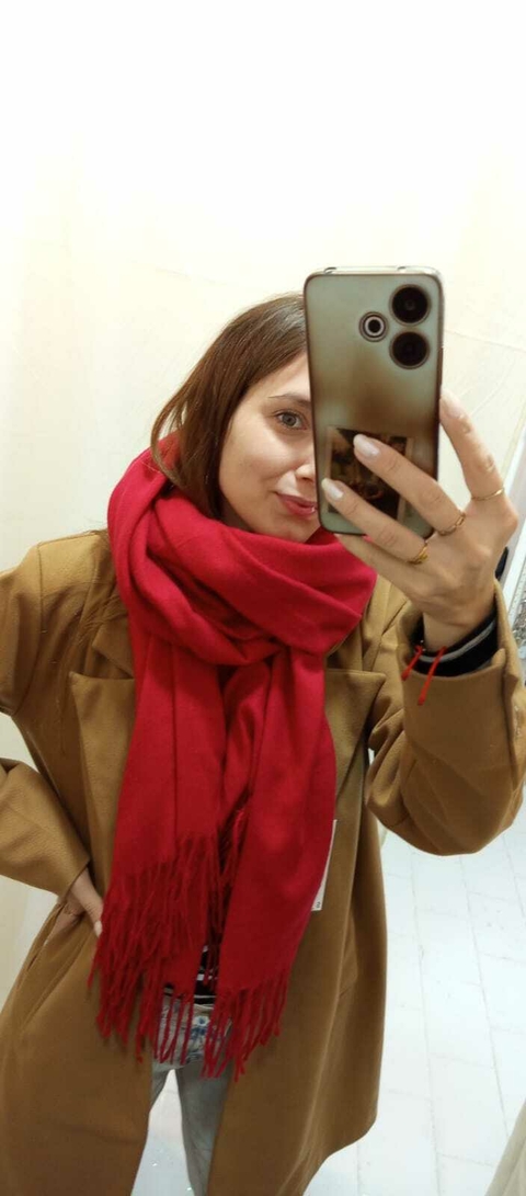 Pashmina Bufandon Rojo - comprar online