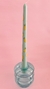 Vaso castiçal vidro azul - comprar online