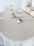 Mantel NARANJO Gris Rayas