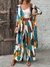 Conjunto De Cardigan De Manga Longa E Calça Estampada Geométrica Para Mulheres na internet