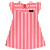 Vestido menina vermelho listrado Kyly - comprar online
