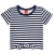Blusa cropped menina azul marinho Kyly
